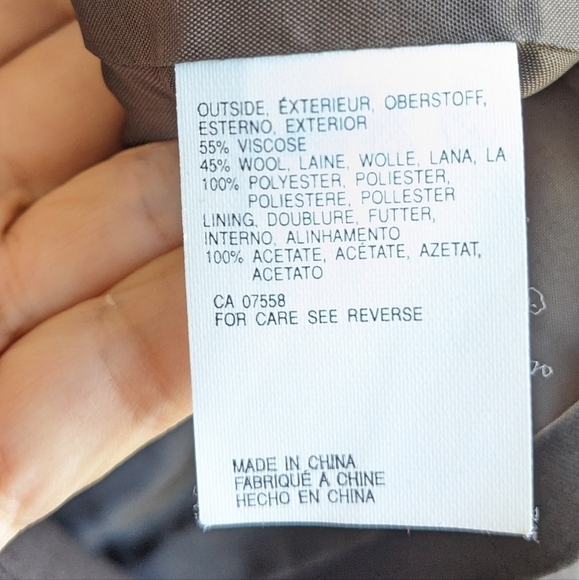 Mexx wool blazer mob wife leopard print sz M - Picture 3 of 6